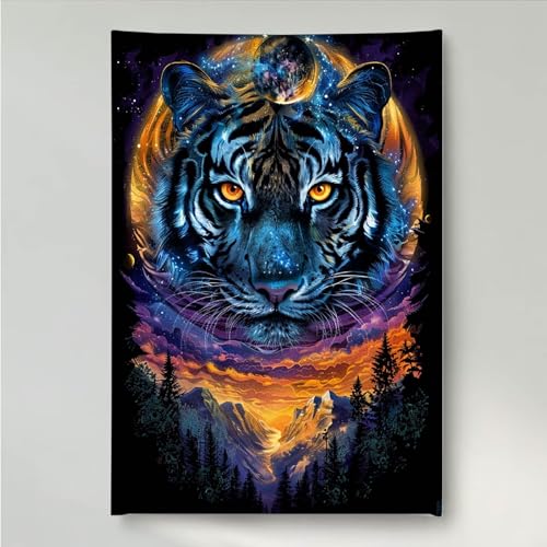 YEYUMEOZ Diamond Painting Tiger Tier Diamant Painting Bilder Kit für Kinder Erwachsene, DIY Crystal Strass Stickerei Diamant Malerei Kit, Home Büro Wall Dekoration Wanddeko 30 x 40 cm PjY6498 K-6 YEYUMEOZ Diamond Painting Tiger Tier Diamant Painting Bilder Kit für Kinder Erwachsene, DIY Crystal Strass Stickerei Diamant Malerei Kit, Home Büro Wall Dekoration Wanddeko 30 x 40 cm PjY6498 K-6 von YEYUMEOZ