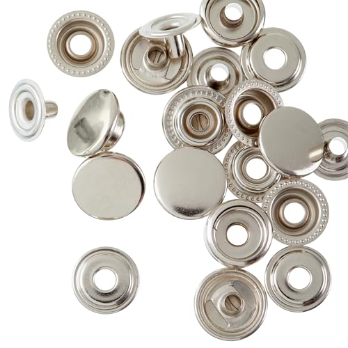 100 Sets 15mm Edelstahl Heavy Duty Druckknopf Kappe von YF STORE