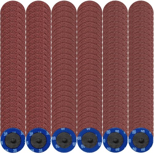 150 Stück 50mm Schleifscheiben Set, Roloc Schnellwechsel in Körnung 36/60/80 Quick Change Schleifpads für Stabschleifer, Entrosten, Schleifen, Polieren von Metall und Holz 150 Stück 50mm Schleifscheiben Set, Roloc Schnellwechsel in Körnung 36/60/80 Quick Change Schleifpads für Stabschleifer, Entrosten, Schleifen, Polieren von Metall und Holz von YFNVH
