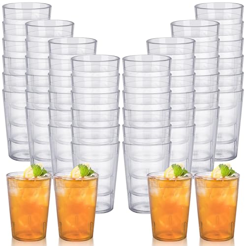 YFNVH 48 Stück Partybecher 250ml - Mehrweg Trinkbecher Cocktailbecher aus Hartplastik, Wiederverwendbare Plastikbecher, Mehrwegbecher 0.25l für Party, Geburtstag, Hochzeit von YFNVH