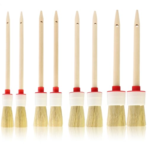8 Stück Schablonierpinsel 4 Größen Holz Schablone Pinsel,Borstenpinsel Set,Rund Borsten Malpinsel,Naturborsten Pinsel,Stupfpinsel Für Acrylmalerei ÖLmalerei Malschablone DIY Handwerk 8 Stück Schablonierpinsel 4 Größen Holz Schablone Pinsel,Borstenpinsel Set,Rund Borsten Malpinsel,Naturborsten Pinsel,Stupfpinsel Für Acrylmalerei ÖLmalerei Malschablone DIY Handwerk von YFPOPONE