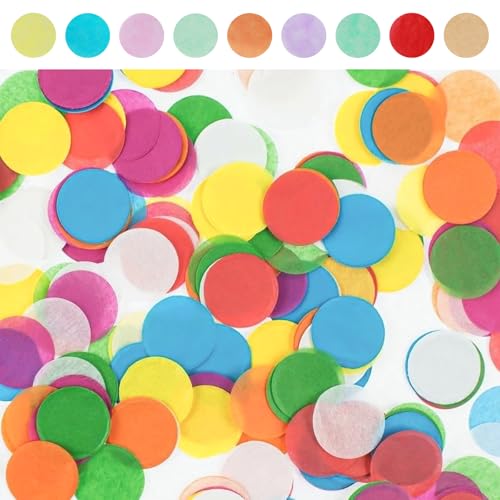 YFPOPONE Konfetti Hochzeit Set, 6000 Stück Mehrfarbiges Rund Konfetti, 1.5cm für Feierlichkeiten und Partys YFPOPONE Konfetti Hochzeit Set, 6000 Stück Mehrfarbiges Rund Konfetti, 1.5cm für Feierlichkeiten und Partys von YFPOPONE