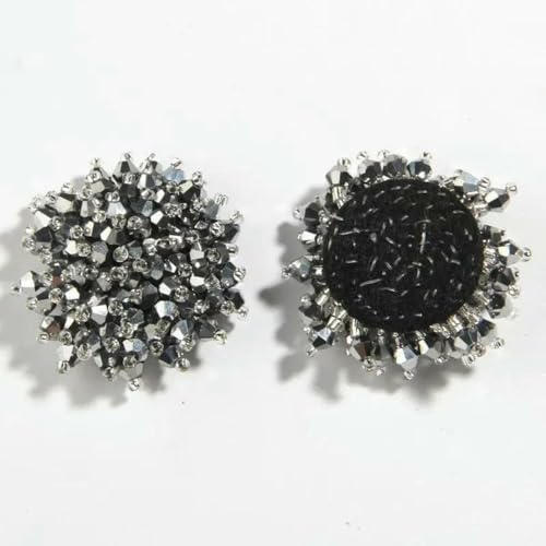 1,4 Zoll 3,7 cm Kristall-Strassknöpfe, Verzierung für Stoffschuhe, Taschen, Dekoration, Perlenapplikation, Knopf zum Aufnähen, Bastelflicken, E28, 200 Stück 1,4 Zoll 3,7 cm Kristall-Strassknöpfe, Verzierung für Stoffschuhe, Taschen, Dekoration, Perlenapplikation, Knopf zum Aufnähen, Bastelflicken, E28, 200 Stück von YFSHC