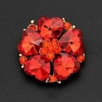 1 Stück/Los 30/38 mm Rock Nerz Kaschmir Strass Kristallknopf Nerz Kragenknopf Mantelknopf C271-orange-38 mm von YFSHC