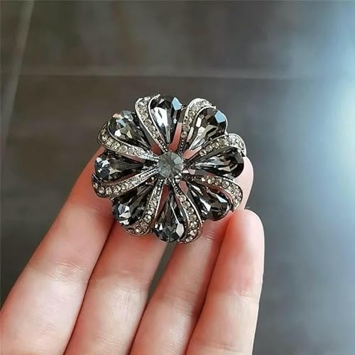 1 Stück Metallknöpfe Blumen-Strassknöpfe Dekorativer Schaft zum Nähen von Kleidungszubehör-1-30mm von YFSHC