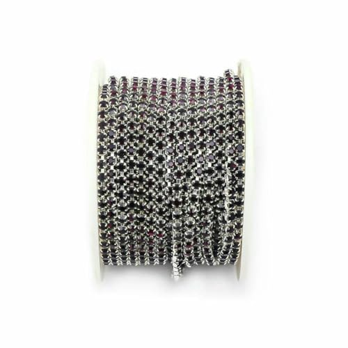 1 Yard 10 Yards/Rolle SS6-SS18 Kristall-Strasskette zum Aufnähen und Aufkleben, Strasssteine, Zierkette für Kleidung, DIY-Kettenzubehör, Silberbasis, Amethyst, SS16, 4,0 mm, 10 Yards – Rolle 1 Yard 10 Yards/Rolle SS6-SS18 Kristall-Strasskette zum Aufnähen und Aufkleben, Strasssteine, Zierkette für Kleidung, DIY-Kettenzubehör, Silberbasis, Amethyst, SS16, 4,0 mm, 10 Yards – Rolle von YFSHC