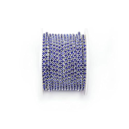 1 Yard 10 Yards/Rolle SS6-SS18 Kristall-Strasskette zum Aufnähen und Aufkleben, Strasssteine, Zierkette für Kleidung, DIY-Kettenzubehör, Silberbasis, Saphir, SS14, 3,5 mm, 10 Yards – Rolle 1 Yard 10 Yards/Rolle SS6-SS18 Kristall-Strasskette zum Aufnähen und Aufkleben, Strasssteine, Zierkette für Kleidung, DIY-Kettenzubehör, Silberbasis, Saphir, SS14, 3,5 mm, 10 Yards – Rolle von YFSHC