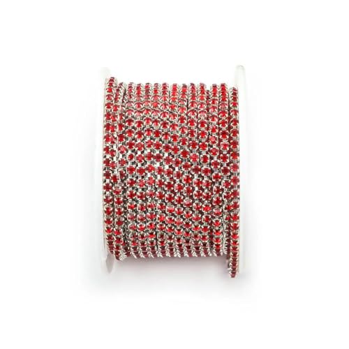 1 Yard 10 Yards/Rolle SS6-SS18 Kristall-Strasskette zum Aufnähen und Aufkleben, Strasssteine, Zierkette für Kleidung, DIY-Kettenzubehör, Silberbasis, Siam, SS16, 4,0 mm, 10 Yards – Rolle 1 Yard 10 Yards/Rolle SS6-SS18 Kristall-Strasskette zum Aufnähen und Aufkleben, Strasssteine, Zierkette für Kleidung, DIY-Kettenzubehör, Silberbasis, Siam, SS16, 4,0 mm, 10 Yards – Rolle von YFSHC