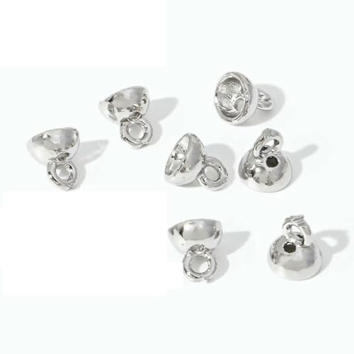 10/20 Stück 18 Karat Echtgold plattierte Endkappe für Schmuck, Quetschperlen, Materialien zur Schmuckherstellung, Muschelperlenspitze, DIY-Zubehör-Rhodium Plated_a-20 Stück 10/20 Stück 18 Karat Echtgold plattierte Endkappe für Schmuck, Quetschperlen, Materialien zur Schmuckherstellung, Muschelperlenspitze, DIY-Zubehör-Rhodium Plated_a-20 Stück von YFSHC