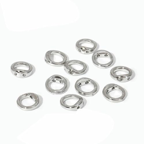 10/20 Stück 18 Karat Echtgold plattierte Endkappe für Schmuck, Quetschperlen, Materialien zur Schmuckherstellung, Muschelperlenspitze, DIY-Zubehör-Rhodium Plated_c-10 Stück 10/20 Stück 18 Karat Echtgold plattierte Endkappe für Schmuck, Quetschperlen, Materialien zur Schmuckherstellung, Muschelperlenspitze, DIY-Zubehör-Rhodium Plated_c-10 Stück von YFSHC