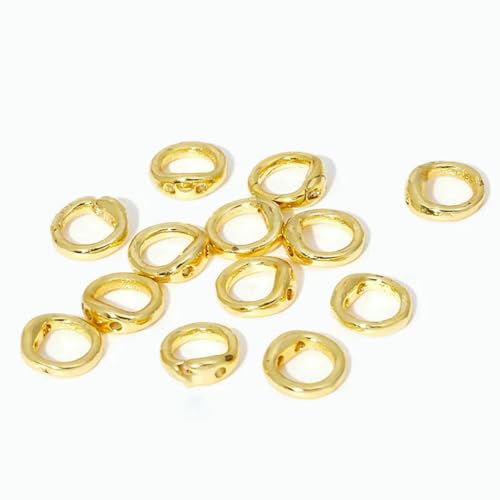 10/20 Stück 18 Karat Echtgold plattierte Endkappen für Schmuck, Quetschperlen, Materialien zur Schmuckherstellung, Muschelperlenspitze, DIY-Zubehör-18 Karat Echtgold plattiert_c-20 Stück 10/20 Stück 18 Karat Echtgold plattierte Endkappen für Schmuck, Quetschperlen, Materialien zur Schmuckherstellung, Muschelperlenspitze, DIY-Zubehör-18 Karat Echtgold plattiert_c-20 Stück von YFSHC