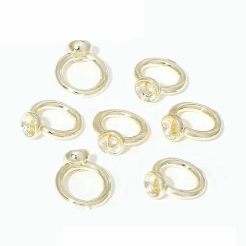 10/20 Stück 18 Karat vergoldete Crimpperle für Schmuck, Perlenabdeckung, Perlenspitze, Kugelkettenverbinder, DIY-Zubehör, Crimp-Endperle-14 Karat Echtgold plattiert_b-20 Stück 10/20 Stück 18 Karat vergoldete Crimpperle für Schmuck, Perlenabdeckung, Perlenspitze, Kugelkettenverbinder, DIY-Zubehör, Crimp-Endperle-14 Karat Echtgold plattiert_b-20 Stück von YFSHC
