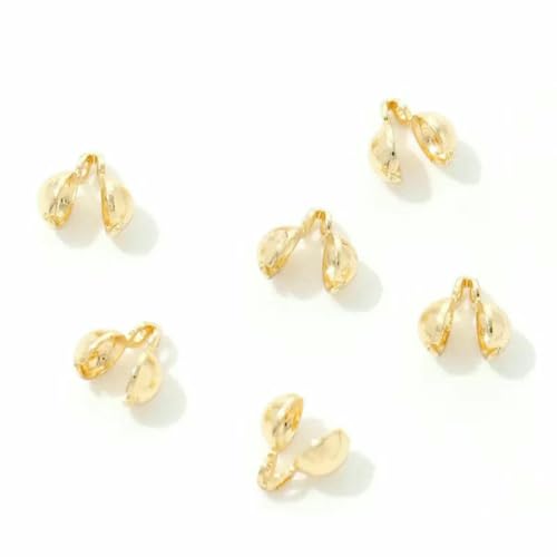 10/20 Stück 18 Karat vergoldete Crimpperle für Schmuck, Perlenabdeckung, Perlenspitze, Kugelkettenverbinder, DIY-Zubehör, Crimp-Endperle-14 Karat echt vergoldet_a-20 Stück 10/20 Stück 18 Karat vergoldete Crimpperle für Schmuck, Perlenabdeckung, Perlenspitze, Kugelkettenverbinder, DIY-Zubehör, Crimp-Endperle-14 Karat echt vergoldet_a-20 Stück von YFSHC