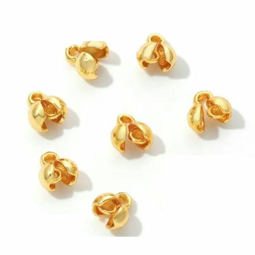 10/20 Stück 18 Karat vergoldete Crimpperle für Schmuck, Perlenabdeckung, Perlenspitze, Kugelkettenverbinder, DIY-Zubehör, Crimp-Endperle-18 Karat echt vergoldet_a-10 Stück 10/20 Stück 18 Karat vergoldete Crimpperle für Schmuck, Perlenabdeckung, Perlenspitze, Kugelkettenverbinder, DIY-Zubehör, Crimp-Endperle-18 Karat echt vergoldet_a-10 Stück von YFSHC
