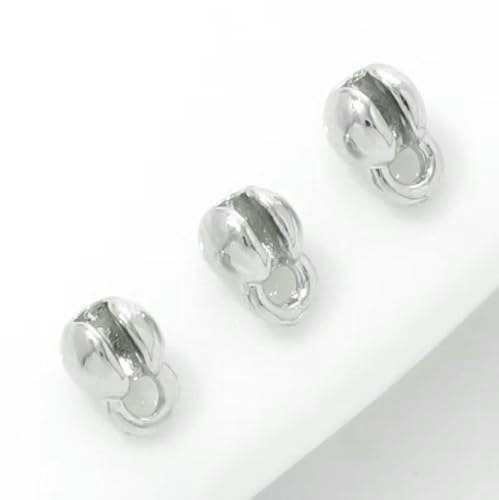 10/20 Stück 18 Karat vergoldete Quetschperlen für Schmuck, Perlenabdeckung,Perlenspitze,Kugelkettenverbinder, DIY-Zubehör, Quetschperlen-Endperle -Rhodium Plated_b-10 Stück 10/20 Stück 18 Karat vergoldete Quetschperlen für Schmuck, Perlenabdeckung,Perlenspitze,Kugelkettenverbinder, DIY-Zubehör, Quetschperlen-Endperle -Rhodium Plated_b-10 Stück von YFSHC