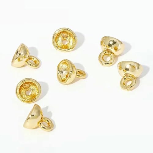 10/20 Stück 18 Karat vergoldete Quetschperlen für Schmuck,Perlenabdeckung,Perlenspitze,Kugelkettenverbinder, DIY-Zubehör, Quetschperlen-Endperle -18 Karat echt vergoldet_g-20 Stück 10/20 Stück 18 Karat vergoldete Quetschperlen für Schmuck,Perlenabdeckung,Perlenspitze,Kugelkettenverbinder, DIY-Zubehör, Quetschperlen-Endperle -18 Karat echt vergoldet_g-20 Stück von YFSHC