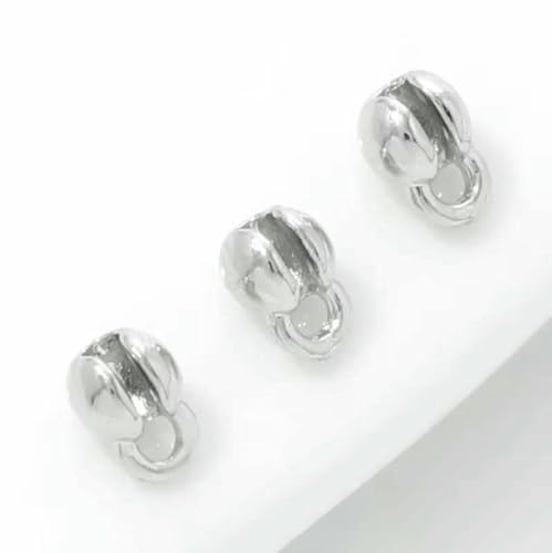 10/20 Stück 18 Karat vergoldete Quetschperlen für Schmuck,Perlenabdeckung,Perlenspitze,Kugelkettenverbinder, DIY-Zubehör, Quetschperlen-Endperle -Rhodium Plated_b-10 Stück 10/20 Stück 18 Karat vergoldete Quetschperlen für Schmuck,Perlenabdeckung,Perlenspitze,Kugelkettenverbinder, DIY-Zubehör, Quetschperlen-Endperle -Rhodium Plated_b-10 Stück von YFSHC