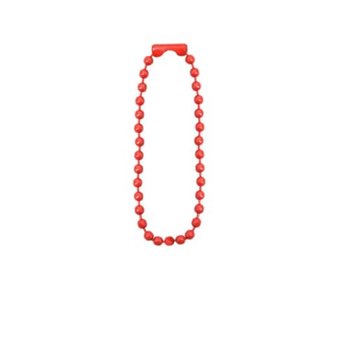10/30 Stück bunte Kugelperlenketten, passend für Schlüsselanhänger, Handanhänger, Verbinder für DIY-Armbänder, Schmuckherstellung, Zubehör, 10 cm, 12 cm, Rot, 2,4,0 mm x 10 cm – 30 Stück 10/30 Stück bunte Kugelperlenketten, passend für Schlüsselanhänger, Handanhänger, Verbinder für DIY-Armbänder, Schmuckherstellung, Zubehör, 10 cm, 12 cm, Rot, 2,4,0 mm x 10 cm – 30 Stück von YFSHC