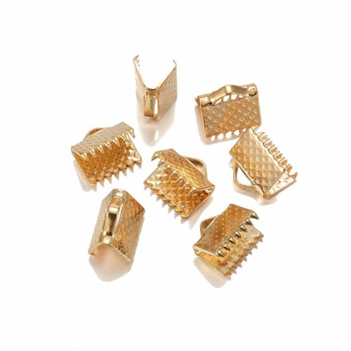 10–50 Stück Quetschperlen, Cove-Verschlüsse, Kordel-Endkappen, Schnurband, Lederclip, Faltverbinder, Zubehör für DIY-Schmuckteile, KC Gold, 40 mm 10–50 Stück Quetschperlen, Cove-Verschlüsse, Kordel-Endkappen, Schnurband, Lederclip, Faltverbinder, Zubehör für DIY-Schmuckteile, KC Gold, 40 mm von YFSHC