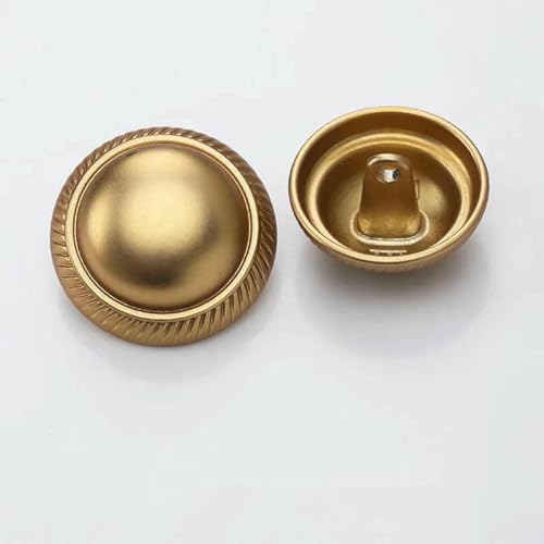 10 Stück/Los, Größe: 15 mm – 23,0 mm, neue Modelle, Pilz-Metallknöpfe, modischer Knopf, Nähzubehör für Damenhemden und Jacken (3335), Teegold, 23,0 mm, 10 Stück von YFSHC