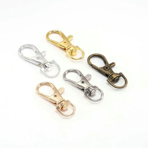 10 Stück/Lot Drehbarer Karabinerhaken Schlüsselanhänger Geteilter Schlüsselring Verbinder für Taschengürtel Hundeketten DIY Schmuckherstellung - Mix - 32 x 14 mm 10 Stück/Lot Drehbarer Karabinerhaken Schlüsselanhänger Geteilter Schlüsselring Verbinder für Taschengürtel Hundeketten DIY Schmuckherstellung - Mix - 32 x 14 mm von YFSHC