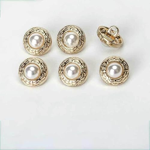10 Stück 11 mm runde Perlmuttknöpfe für Kleidung, Hemden, Pullover, Strickjacken, Blusen, Luxus-Metallknopf DIY Nähzubehör-13 10 Stück 11 mm runde Perlmuttknöpfe für Kleidung, Hemden, Pullover, Strickjacken, Blusen, Luxus-Metallknopf DIY Nähzubehör-13 von YFSHC