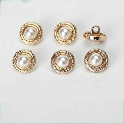 10 Stück 11 mm runde Perlmuttknöpfe für Kleidung, Hemden, Pullover, Strickjacken, Blusen, Luxus-Metallknopf DIY Nähzubehör-5-1 10 Stück 11 mm runde Perlmuttknöpfe für Kleidung, Hemden, Pullover, Strickjacken, Blusen, Luxus-Metallknopf DIY Nähzubehör-5-1 von YFSHC