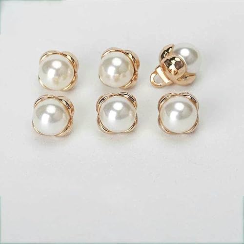 10 Stück 11 mm runde Perlmuttknöpfe für Kleidung, Hemden, Pullover, Strickjacken, Blusen, Luxus-Metallknopf DIY Nähzubehör-6-1 10 Stück 11 mm runde Perlmuttknöpfe für Kleidung, Hemden, Pullover, Strickjacken, Blusen, Luxus-Metallknopf DIY Nähzubehör-6-1 von YFSHC