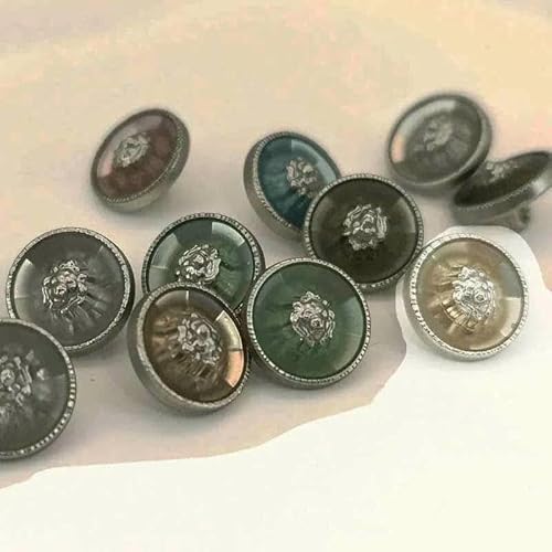 10 Stück 12 mm Luxus-Mini-Metallknöpfe für Kleidung, Hemdmanschetten, Puppen-Nähzubehör, Nähknöpfe-1–12 mm, 10 Stück 10 Stück 12 mm Luxus-Mini-Metallknöpfe für Kleidung, Hemdmanschetten, Puppen-Nähzubehör, Nähknöpfe-1–12 mm, 10 Stück von YFSHC