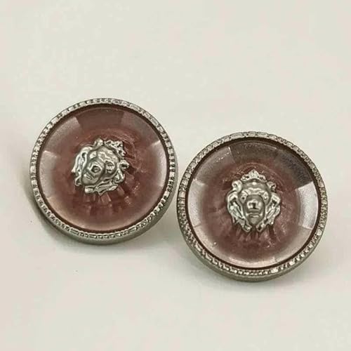 10 Stück 12 mm Luxus-Mini-Metallknöpfe für Kleidung, Hemdmanschetten, Puppen-Nähzubehör, Nähknöpfe-4–12 mm, 10 Stück von YFSHC