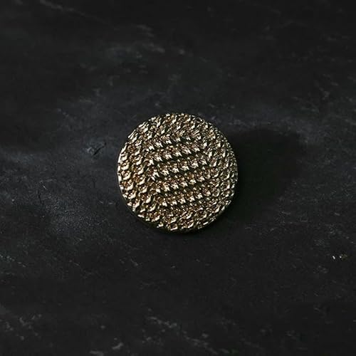 10 Stück 15/20/25 mm Vintage gewebte Metallknöpfe zum Nähen Schwarzgold Dekorative Knöpfe für Kleidung Modejackenknöpfe 20 mm-Gold-20 mm-10 Stück 10 Stück 15/20/25 mm Vintage gewebte Metallknöpfe zum Nähen Schwarzgold Dekorative Knöpfe für Kleidung Modejackenknöpfe 20 mm-Gold-20 mm-10 Stück von YFSHC
