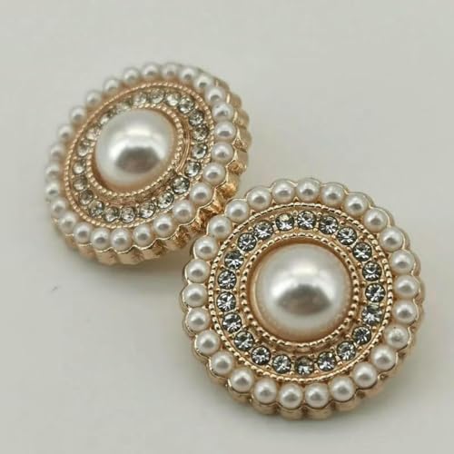 10 Stück 20 mm Mode Vintage Design Kleidung Nähknöpfe Jacke Mantel Metallknöpfe Kleidungsstück Designer DIY Bastelbedarf Schnalle-33-20 mm 10 Stück von YFSHC
