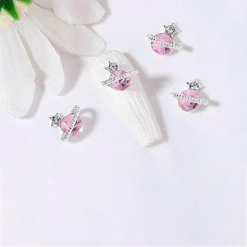 10 Stück 3D Saturn Planet Nagel Charms Juwel Luxus Nagelteile Edelsteine Steine Kristall Strass Nagelkunst Dekoration Zubehör-Hellrosa-Stern 10 Stück 3D Saturn Planet Nagel Charms Juwel Luxus Nagelteile Edelsteine Steine Kristall Strass Nagelkunst Dekoration Zubehör-Hellrosa-Stern von YFSHC