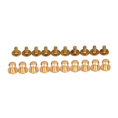 10 Stück 5/6/7/8/9/10 mm Messing-Knopfnieten mit Schraubverschluss, runder Kopf, Nieten, Taschen-Druckknöpfe, Schnallenverschluss, Nähen, Lederhandwerk, 7 mm 10 Stück 5/6/7/8/9/10 mm Messing-Knopfnieten mit Schraubverschluss, runder Kopf, Nieten, Taschen-Druckknöpfe, Schnallenverschluss, Nähen, Lederhandwerk, 7 mm von YFSHC
