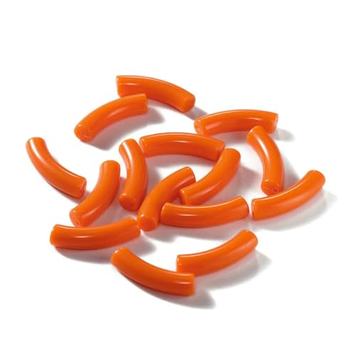 10 Stück Acryl-Crimp-Endperlen, Perlen zum Aufschieben auf Endverschlussrohre, Schieber-Endkappen für DIY-Schmuckverbinder, Zubehörherstellung, Orange 10 Stück Acryl-Crimp-Endperlen, Perlen zum Aufschieben auf Endverschlussrohre, Schieber-Endkappen für DIY-Schmuckverbinder, Zubehörherstellung, Orange von YFSHC