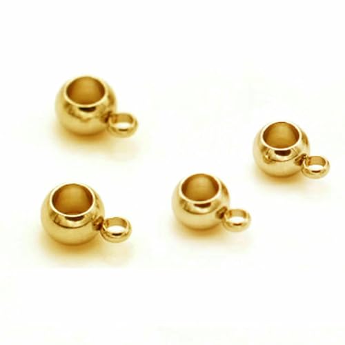10 Stück Edelstahl-Abstandsperlen, Anhänger, Charms, Verschlüsse, goldfarbene Bügelperle für DIY-Schmuckherstellung, Loch 2–4,0 mm, Perlen-B-Gold-8 x innen 5 mm 10 Stück Edelstahl-Abstandsperlen, Anhänger, Charms, Verschlüsse, goldfarbene Bügelperle für DIY-Schmuckherstellung, Loch 2–4,0 mm, Perlen-B-Gold-8 x innen 5 mm von YFSHC
