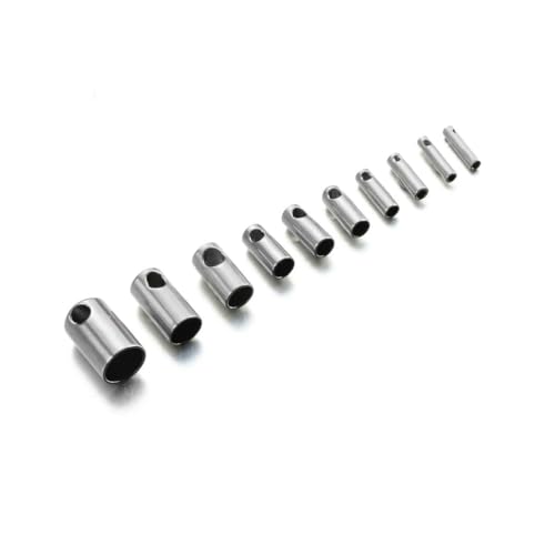 10 Stück Edelstahl-Endperlenkappen-Anschluss für DIY-Schmuck, Armband, Halskette, Herstellung von Zubehör, Stahl, 4,0 mm 10 Stück Edelstahl-Endperlenkappen-Anschluss für DIY-Schmuck, Armband, Halskette, Herstellung von Zubehör, Stahl, 4,0 mm von YFSHC