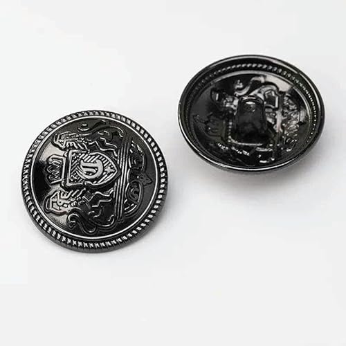 10 Stück Metallknöpfe für Kleidung, Nähzubehör, DIY, Vintage-Goldknöpfe für Kleidung, Mode, Mantel, Bluse, Knöpfe, Farbe 5–25 mm (10 Stück) von YFSHC