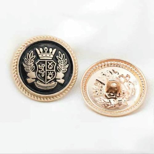 10 Stück Vintage Britische Weizenkrone Uniform Metallknöpfe für Kleidung Einfache dekorative Knöpfe-5-396-2-25mm 10 Stück Vintage Britische Weizenkrone Uniform Metallknöpfe für Kleidung Einfache dekorative Knöpfe-5-396-2-25mm von YFSHC