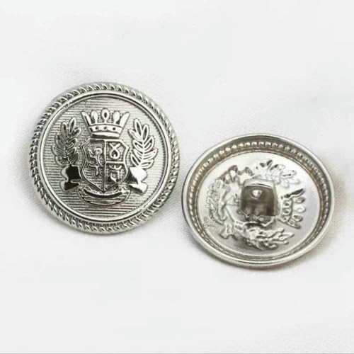 10 Stück Vintage Britische Weizenkrone Uniform Metallknöpfe für Kleidung Einfache dekorative Knöpfe-5-396-3-25mm 10 Stück Vintage Britische Weizenkrone Uniform Metallknöpfe für Kleidung Einfache dekorative Knöpfe-5-396-3-25mm von YFSHC