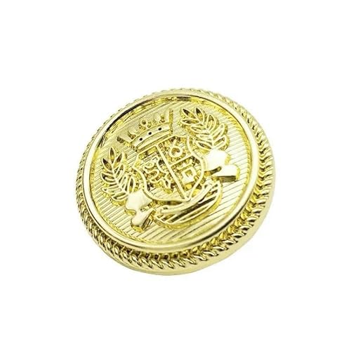 10 Stück Vintage Britische Weizenkrone Uniform Metallknöpfe für Kleidung Einfache dekorative Knöpfe-5-396-8-18mm 10 Stück Vintage Britische Weizenkrone Uniform Metallknöpfe für Kleidung Einfache dekorative Knöpfe-5-396-8-18mm von YFSHC