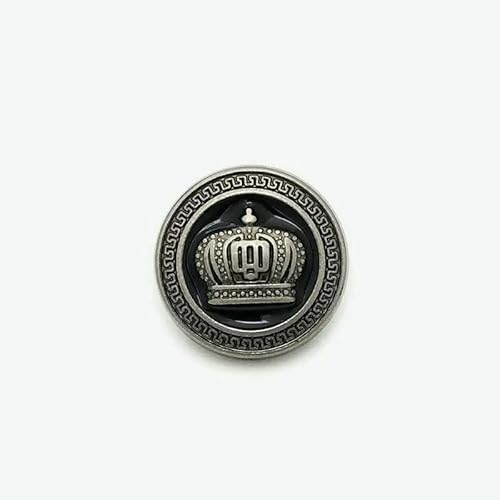 10 Stück Vintage-Metallknöpfe für Kleidung, Mantel, Jacke, Anzug, Knöpfe, Nähmaterial, Nähzubehör, DIY-Bastelbedarf, Neu, 1–20 mm, 10 Stück von YFSHC