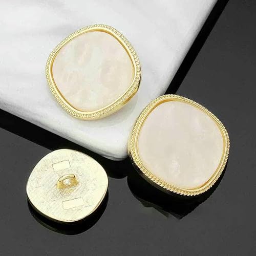 10 Stück exquisite Diamantperlen-Mantelschnalle DIY Herz Windjacke Pyjama Kleidung dekorativer Metallknopf-5-569-24-23,0 mm von YFSHC