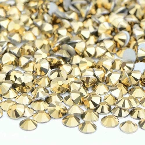 100 Brutto-Großpackung SS6 SS10 SS12 SS16 SS20 SS30 AB-farbige Glas-Strasssteine, nicht Hotfix, flache Rückseite, Strasssteine zum Selbermachen, Nagelsteine-06 Gold-SS20, 1 100 Brutto-Großpackung SS6 SS10 SS12 SS16 SS20 SS30 AB-farbige Glas-Strasssteine, nicht Hotfix, flache Rückseite, Strasssteine zum Selbermachen, Nagelsteine-06 Gold-SS20, 1 von YFSHC