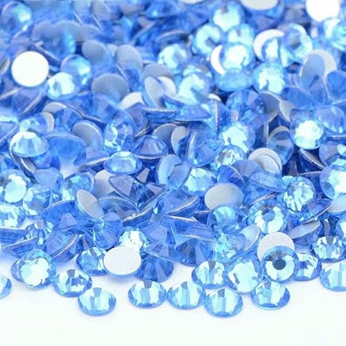100 Brutto-Großpackung SS6 SS10 SS12 SS16 SS20 SS30 AB-farbige Glas-Strasssteine, nicht Hotfix, flache Rückseite, Strasssteine zum Selbermachen, Nagelsteine-11 Hellsaphir-S 100 Brutto-Großpackung SS6 SS10 SS12 SS16 SS20 SS30 AB-farbige Glas-Strasssteine, nicht Hotfix, flache Rückseite, Strasssteine zum Selbermachen, Nagelsteine-11 Hellsaphir-S von YFSHC