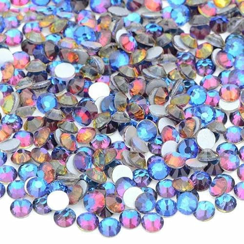 100 Brutto-Großpackung SS6 SS10 SS12 SS16 SS20 SS30 AB-farbige Glas-Strasssteine, nicht Hotfix, flache Rückseite, Strasssteine zum Selbermachen, Nagelsteine – 42 Blaue Fla 100 Brutto-Großpackung SS6 SS10 SS12 SS16 SS20 SS30 AB-farbige Glas-Strasssteine, nicht Hotfix, flache Rückseite, Strasssteine zum Selbermachen, Nagelsteine – 42 Blaue Fla von YFSHC