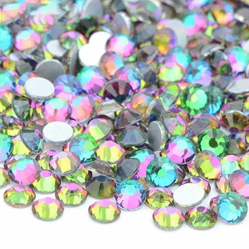 100 Brutto-Großpackung SS6 SS10 SS12 SS16 SS20 SS30 AB-farbige Glas-Strasssteine, nicht Hotfix, flache Rückseite, Strasssteine zum Selbermachen, Nagelsteine – 43 Grüne Fla 100 Brutto-Großpackung SS6 SS10 SS12 SS16 SS20 SS30 AB-farbige Glas-Strasssteine, nicht Hotfix, flache Rückseite, Strasssteine zum Selbermachen, Nagelsteine – 43 Grüne Fla von YFSHC