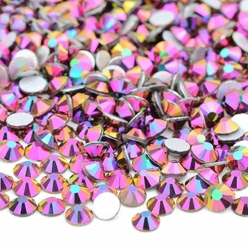 100 Brutto-Großpackung SS6 SS10 SS12 SS16 SS20 SS30 AB-farbige Glas-Strasssteine, nicht Hotfix, flache Rückseite, Strasssteine zum Selbermachen, Nagelsteine – 45 Metallic 100 Brutto-Großpackung SS6 SS10 SS12 SS16 SS20 SS30 AB-farbige Glas-Strasssteine, nicht Hotfix, flache Rückseite, Strasssteine zum Selbermachen, Nagelsteine – 45 Metallic von YFSHC