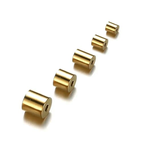 100 Stück/Los 4,0 mm 6 mm 8 mm Edelstahlkordelperlen Quastenkappen zur Schmuckherstellung Rohrseil Rohrverbinder Zubehörteile-Goldfarbe-Innendurchmesser 6 mm 100 Stück/Los 4,0 mm 6 mm 8 mm Edelstahlkordelperlen Quastenkappen zur Schmuckherstellung Rohrseil Rohrverbinder Zubehörteile-Goldfarbe-Innendurchmesser 6 mm von YFSHC