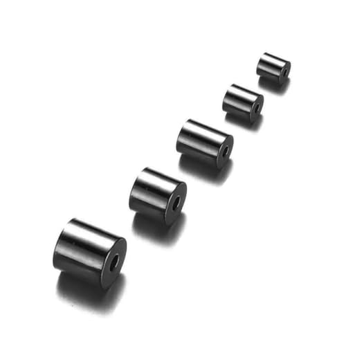 100 Stück/Los 4,0 mm 6 mm 8 mm Edelstahlkordelperlen Quastenkappen zur Schmuckherstellung Rohrseil Rohrverbinder Zubehörteile-Schwarz-Innendurchmesser 4,0 mm 100 Stück/Los 4,0 mm 6 mm 8 mm Edelstahlkordelperlen Quastenkappen zur Schmuckherstellung Rohrseil Rohrverbinder Zubehörteile-Schwarz-Innendurchmesser 4,0 mm von YFSHC
